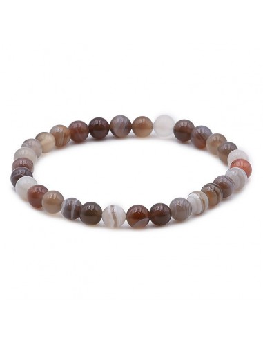 Bracelet Agate de Bostwana perles 06mm