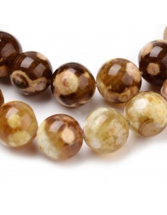 Bracelet Agate de feu perles