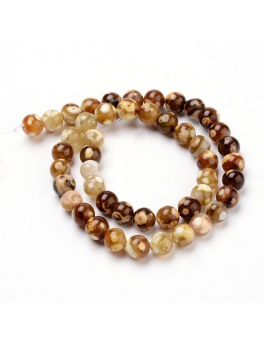 Bracelet Agate de feu perles Bracelet Agate de feu perles