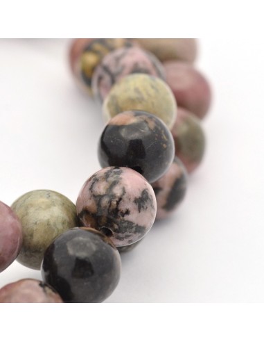 Bracelet Rhodonite Perles 06mm Bracelet Rhodonite Perles 06mm