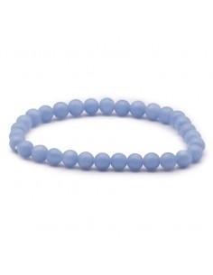 Bracelet Angélite perles 06mm