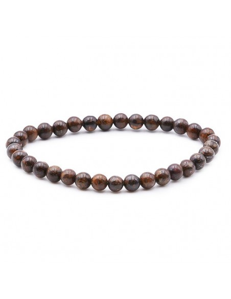 Bracelet élastique Bronzite perles de 06mm