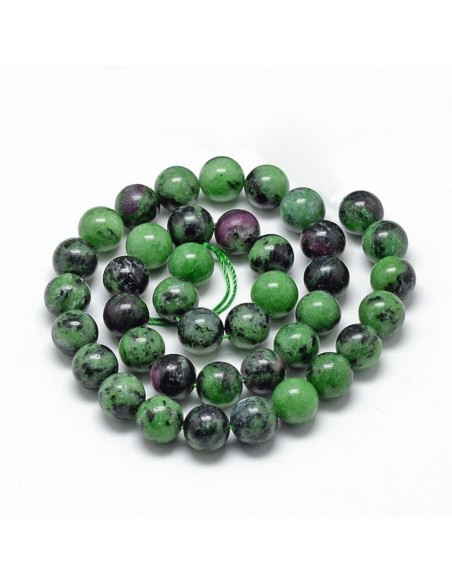 Bracelet Rubis Zoïsite Perles 06mm