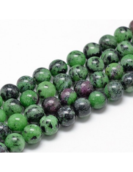 Bracelet Rubis Zoïsite Perles 06mm