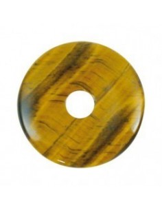 Pendentif Pi Chinois Oeil de Tigre 30 mm
