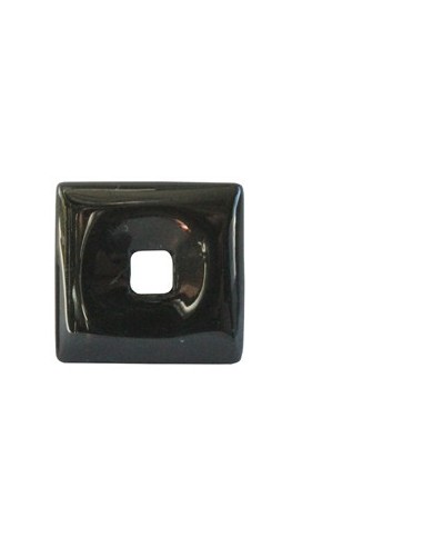 Pendentif Pi chinois carré onyx 30mm