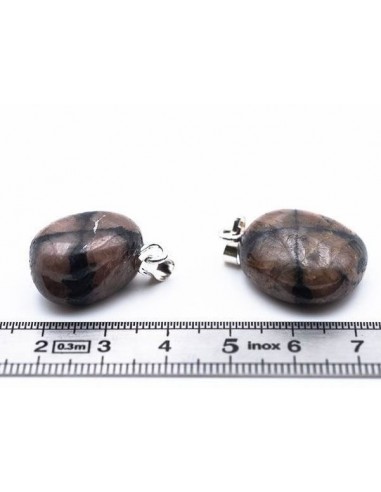 Pendentif pierre roulée Chiastolite Pendentif pierre roulée Chiastolite