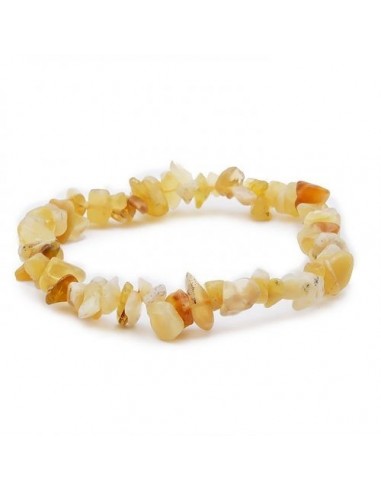 Bracelet baroque opale jaune