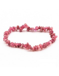 bracelet baroque tourmaline rose
