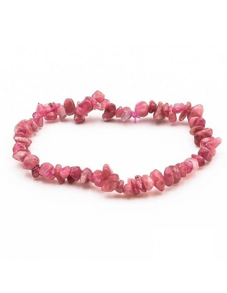 bracelet baroque tourmaline rose