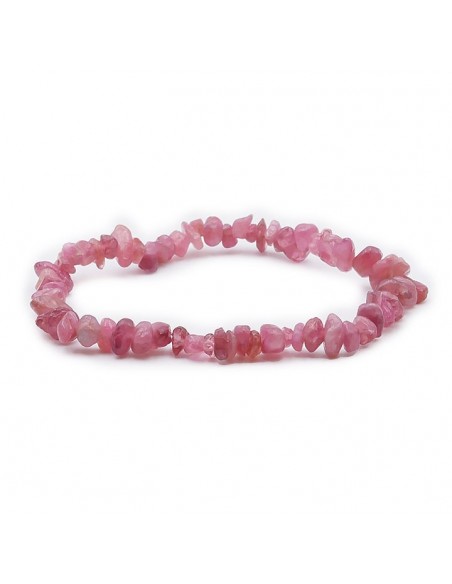 bracelet baroque tourmaline rose
