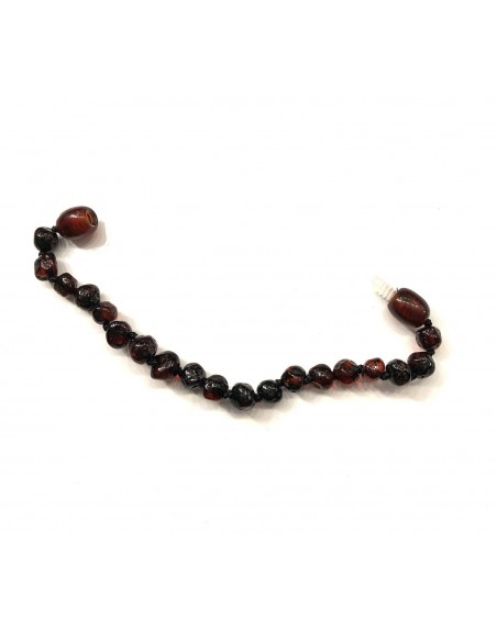 Bracelet Ambre Bébé avec fermoir cerise Bracelet Ambre Bébé avec fermoir cerise
