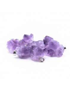 Améthyste brut pendentif