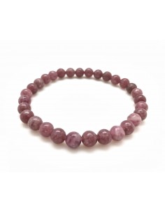 Bracelet lépidolite perles 06 mm