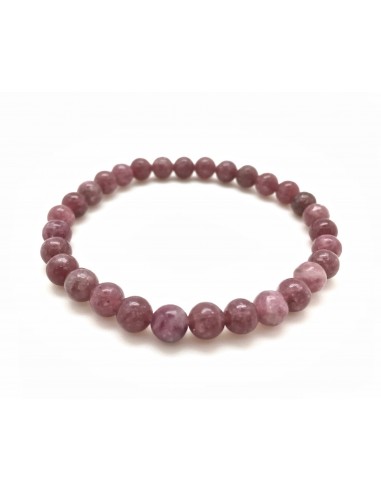 Bracelet lépidolite perles 06 mm