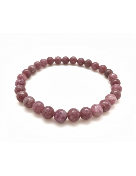 Bracelet lépidolite perles 06 mm Bracelet lépidolite perles 06 mm
