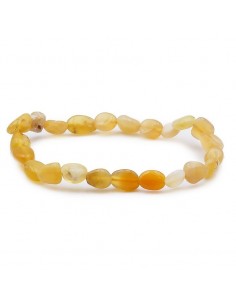 Bracelet opale jaune grains