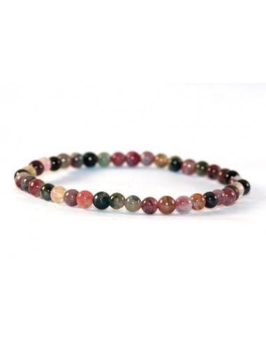 Bracelet tourmaline multicolor perles 06 mm