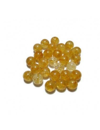 Perles citrine 06 mm