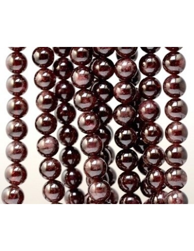 perles grenat 06 mm