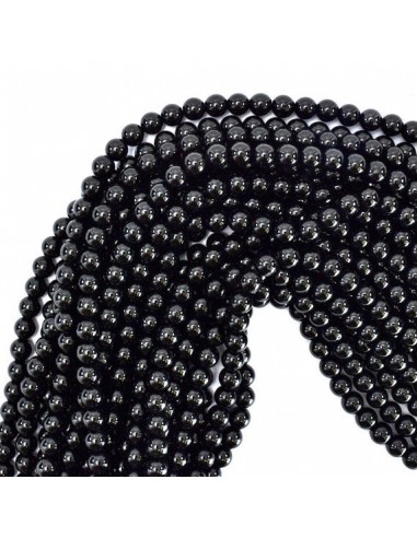 perles tourmaline noire 06mm