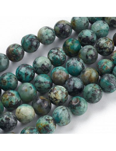 Turquoise Afrique perles 10 mm