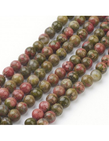 Unakite perles 06 mm