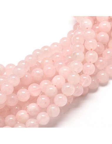 Quartz rose perles 08 mm