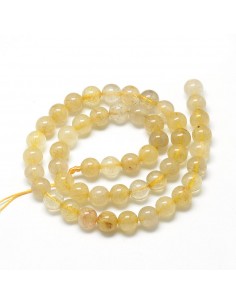 Bracelet Quartz rutile perles 06mm 2