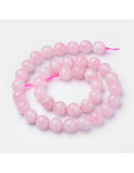 Bracelet Quartz Rose AB Perles 08mm Bracelet Quartz Rose AB Perles 08mm