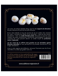 Les Runes - Le livre & 25 runes en agate - Coffret 2