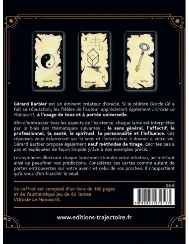 L'Oracle le Manuscrit - Le livre & le jeu original L'Oracle le Manuscrit - Le livre & le jeu original