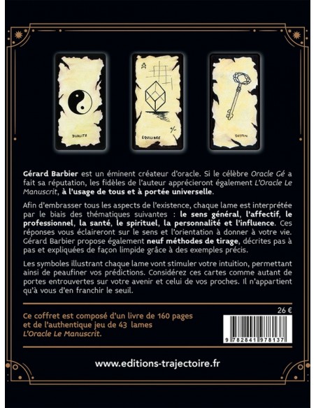 L'Oracle le Manuscrit - Le livre & le jeu original L'Oracle le Manuscrit - Le livre & le jeu original