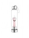 Bouteille en verre Pointe Quartz Rose