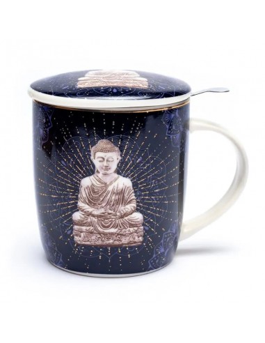 Tasse Infuseur à Thé Buddha bleu