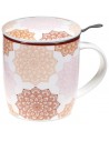 Tasse Infuseur Mandala rose