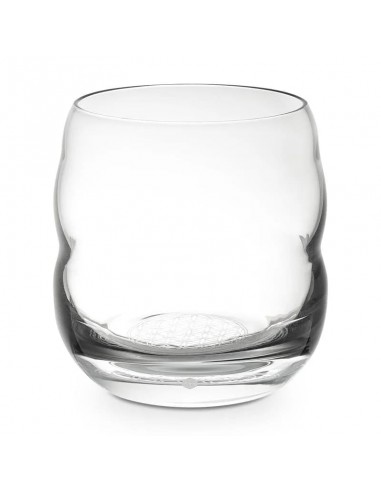 Verre Mythos fleur de vie - blanche