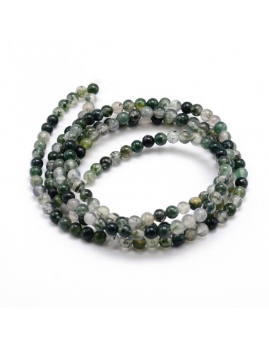 Bracelet Agate Mousse perles