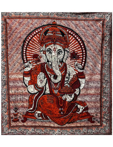 Tenture Ganesh Rouge