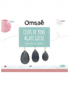 Coffret Oeufs de Yoni en Agate Assortiment de 3