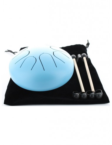 Mini Tongue Drum Bleu Diamètre 15 cm