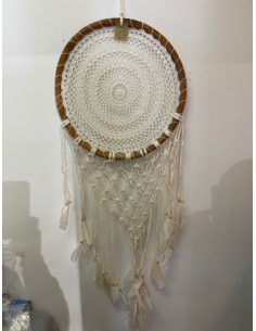 Attrape-rêves simple blanc 50 cm