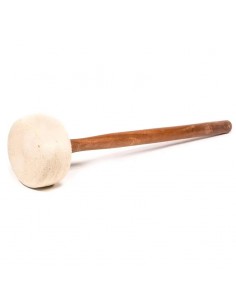 Maillet feutre pour bol chantant avec manche en bois grand format