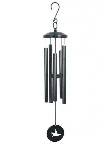 Carillon à vent Noir Oiseau 77 cm