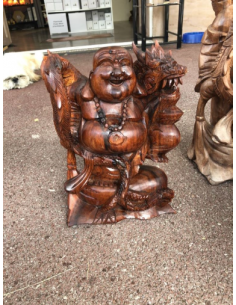 Bouddha chinois avec dragon...