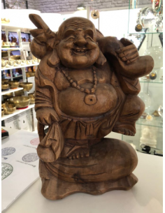 Bouddha chinois voyageur 34cm