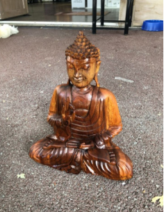 Bouddha en bois de 30cm