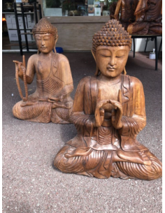Bouddha en bois de 50cm