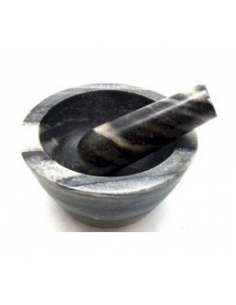 Mortier Marbre Zèbre 13cm