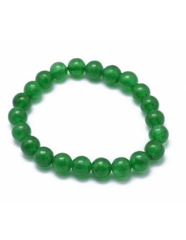 Bracelets stretch de perles de jade malaisie naturelles